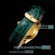 Swiss Copy Rolex Day-Date 36 Diamond Dial Green Leather Strap Watch (5)_th.jpg